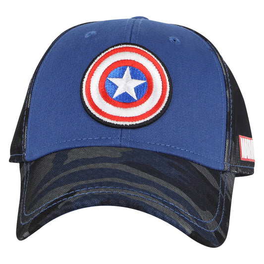 Navy Camo Captain America Baseball Cap