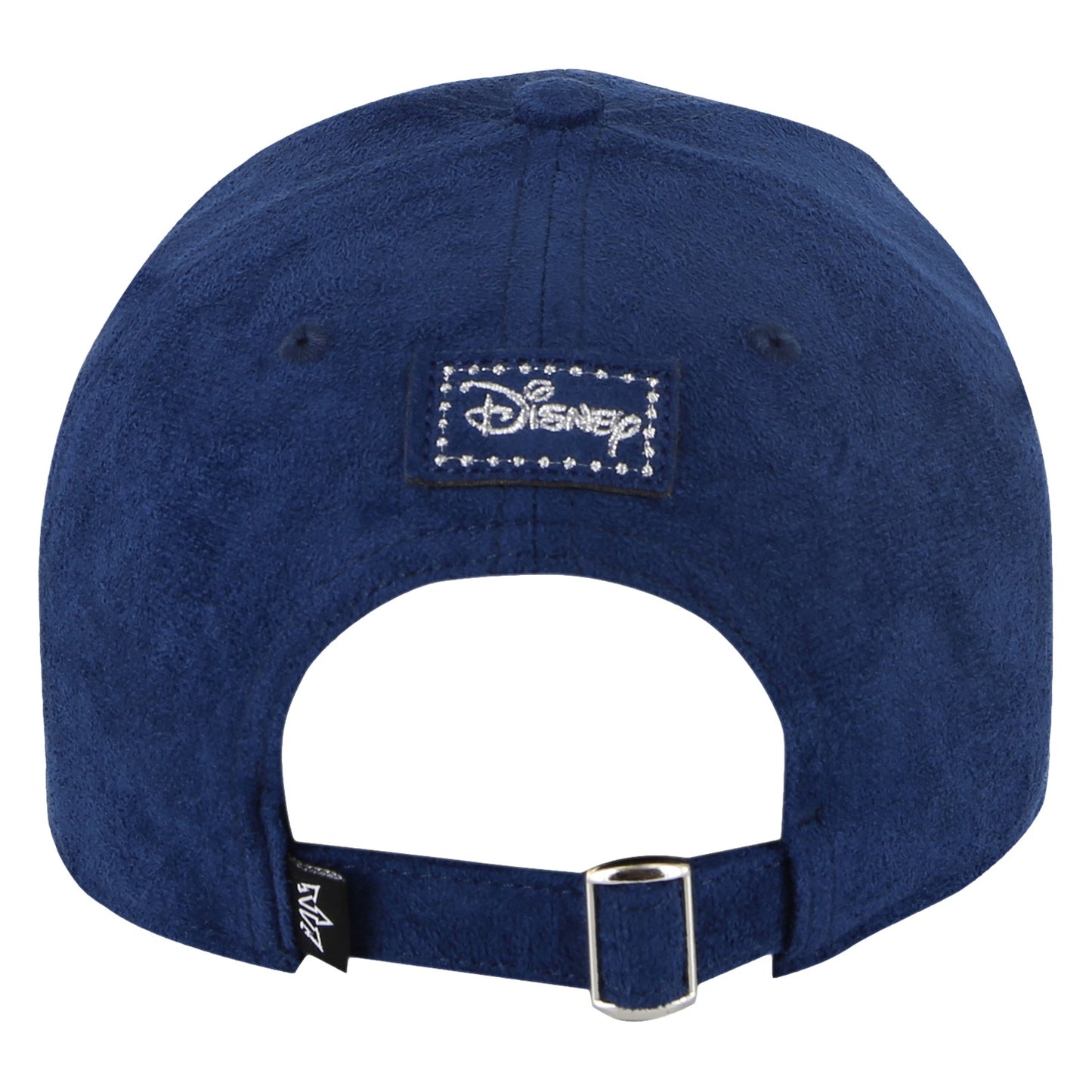 Suede Mickey Mouse Baseball Cap in Navy