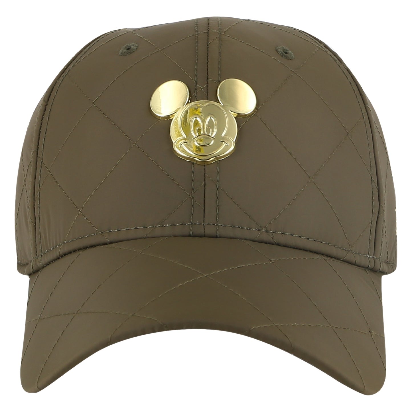 Quilted Mickey Mouse Baseball Cap in Yellow
