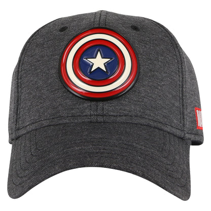 Grey Captain America Baseball Cap