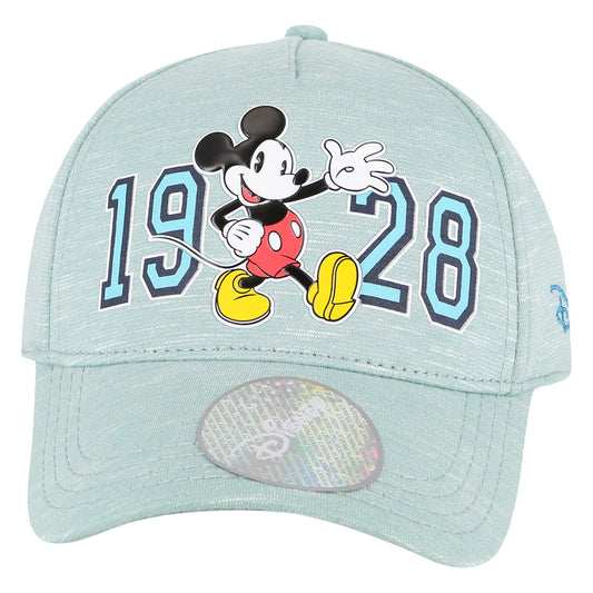 Kids 1928 Mickey Mouse Baseball Cap in Teal
