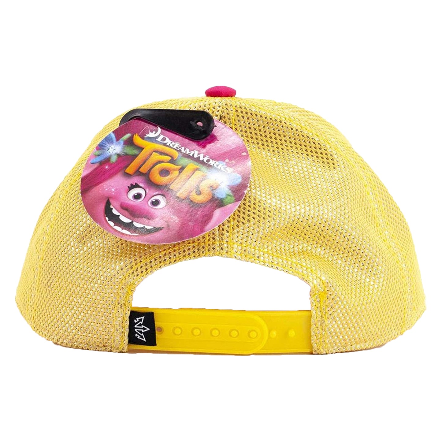 Kids Trolls Poppy Baseball Cap in Yellow and Pink
