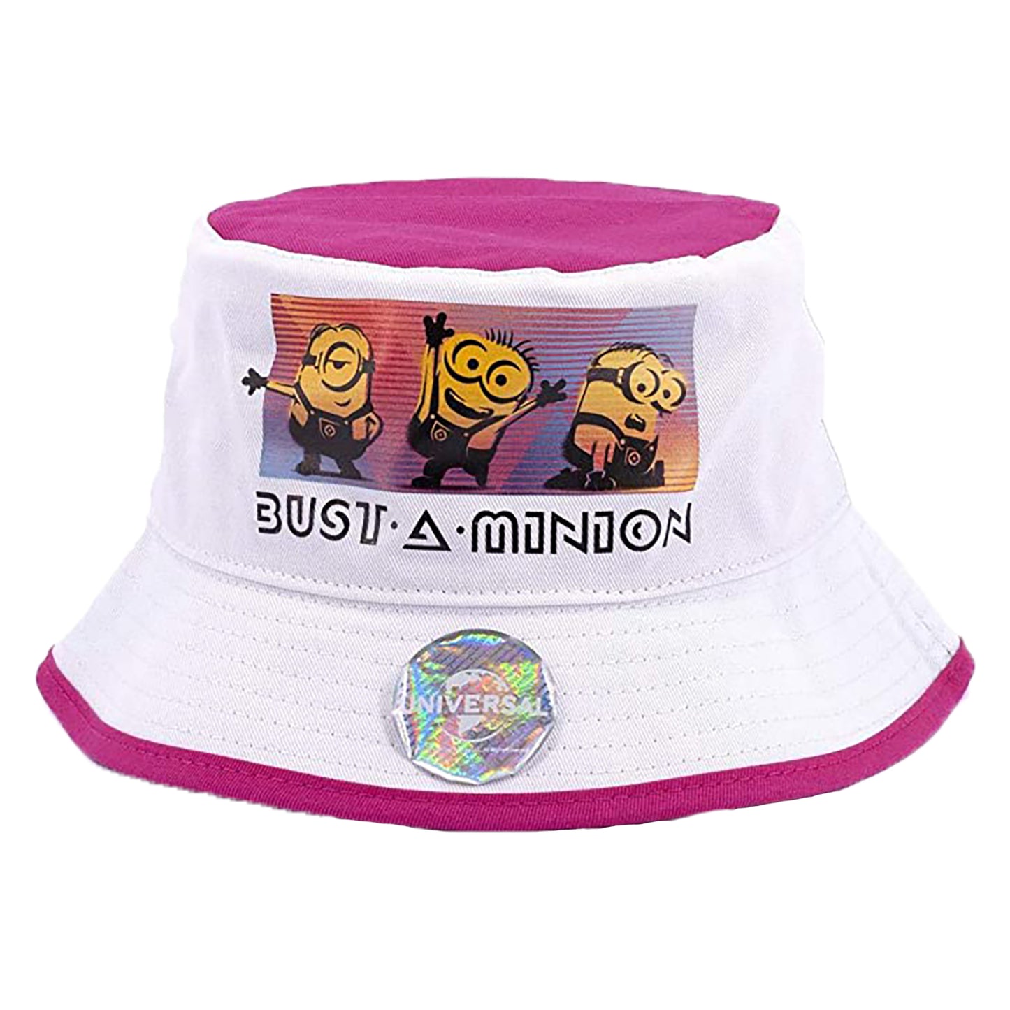 White Minions Reversible Bucket Hat