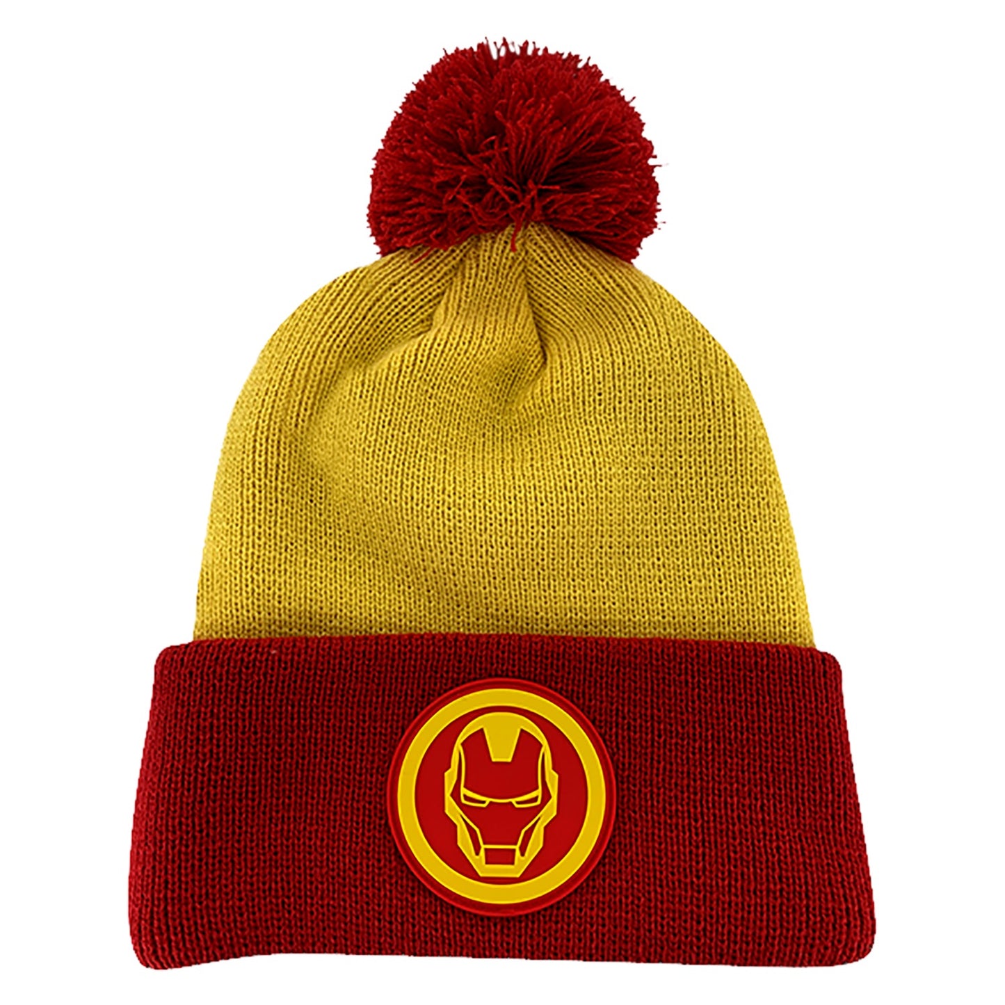 Red and Yellow Iron Man Beanie Hat