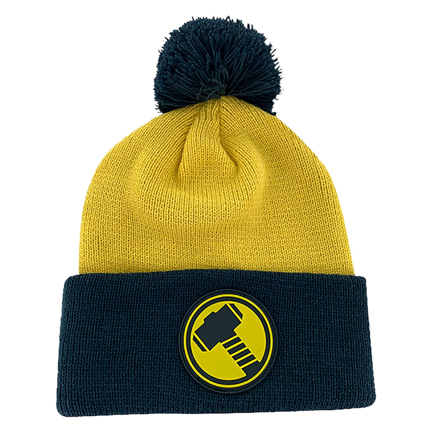 Thor Beanie Hat in Navy and Yellow